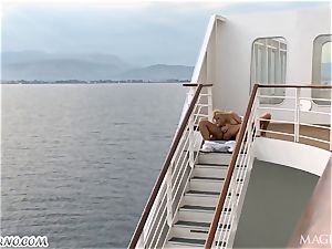 buttfuck pornography with the captain and his secretary on a luxury yacht
