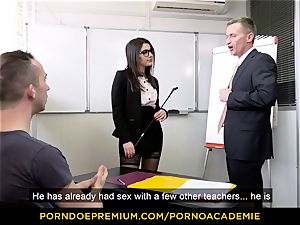 porn ACADEMIE - schoolteacher Valentina Nappi MMF 3some